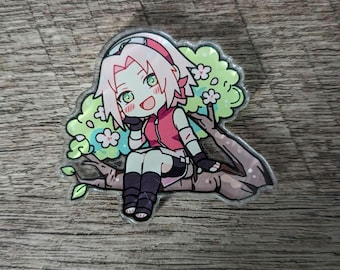 Magnet - Pink girl cherry blossom