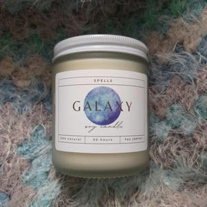 Galaxy soy wax candle 7 oz