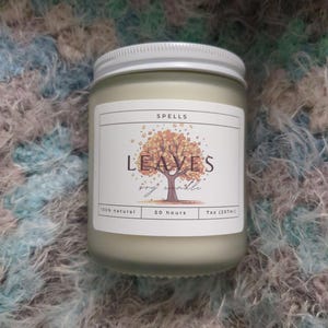 Leaves soy wax candle 7 oz