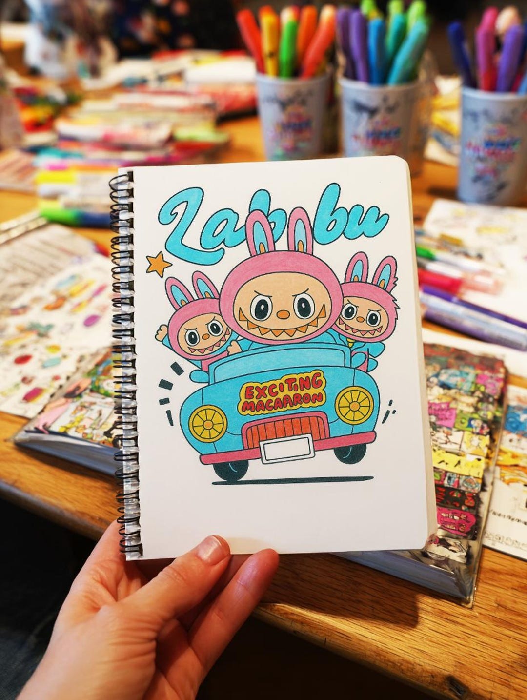 Labubu Coloring Book, Labubu Gift Lover, Fun Activity for Kids, Kawaii