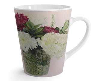 Sus flores, taza de cerámica de 12 oz