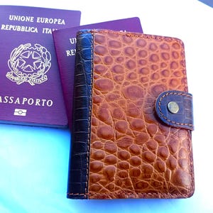 Funda de pasaporte de cuero, Funda de pasaporte de cuero, Funda protectora de pasaporte, Titular de pasaporte de cuero, Cartera de pasaporte, Funda de pasaporte de cuero doble
