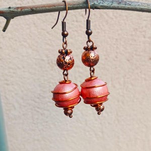 Orecchini A Cerchio In Legno Naturale Largo – Cerchi Etno Boho Marrone (Ø 30 Mm)