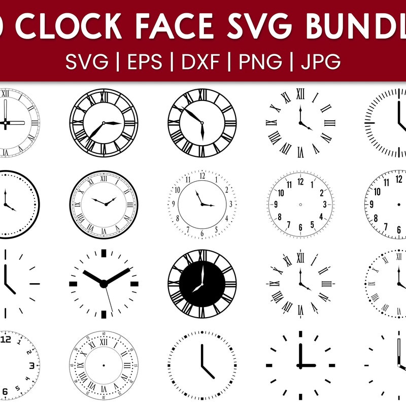 Printable Clock Face - Etsy