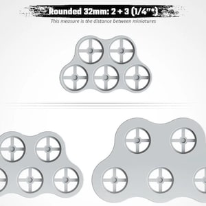 32mm Model movement trays with magnet holders