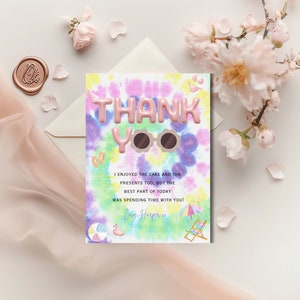 Thank You Card | Swimming Party Thank You | Digital File | Birthday Party | Instant Download