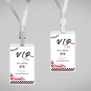 Editable Template | Race Car Birthday Vip Pass | Race Car Vip Pass Editable Printable | Birthday Party Printable | Instant Download