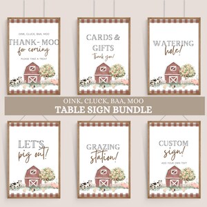 Instant Download | Farm Animals Party Sign | Farm Birthday Party | Birthday Decorations | Digital Download | 8 X 10 | Digital Printable