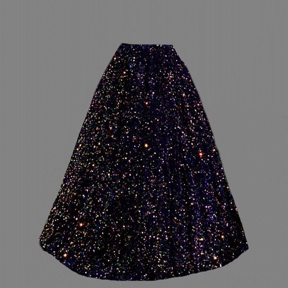 Gonna di paillettes colorata gonna lunga fino al pavimento abiti da sposa Etsy Italia