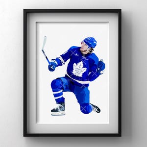 Matthew Knies Toronto Maple Leafs NHL Digital Art Illustration Print 8,5 x 11 "mattes Fotopapier
