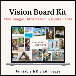 Ultimate Vision Board Kit: 500+ Printable Images & Affirmations (Digital Download)