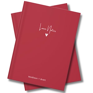 Notas de amor personales Diario de cartas de amor personalizado Diario de notas de amor para parejas Notas de amor para el día de San Valentín Regalo de notas de amor Regalo de aniversario