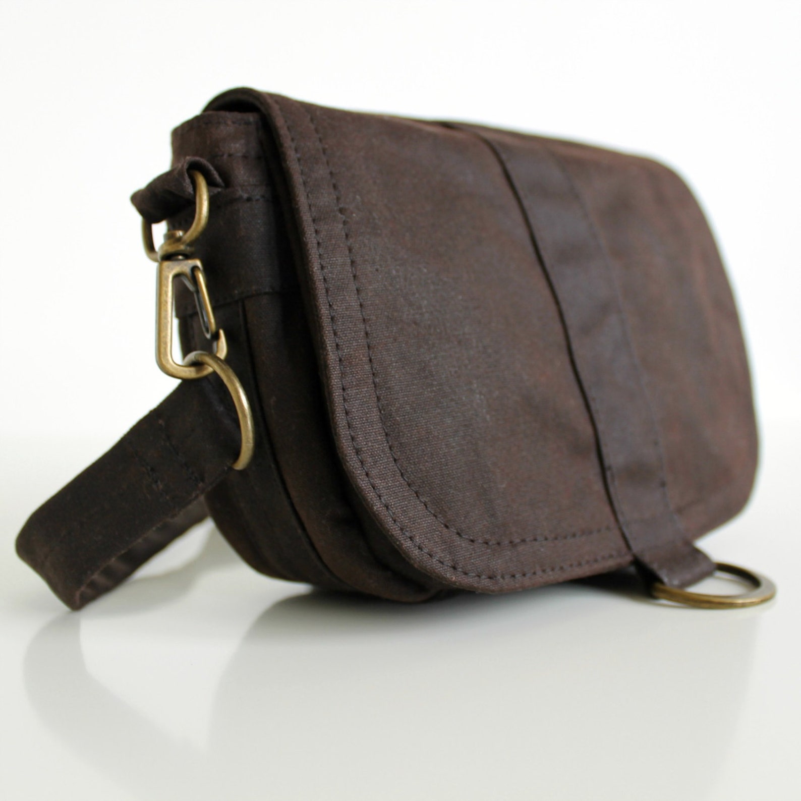 Waxed Canvas Hip Bag Waxed Canvas Pouch Waxed Canvas Bag Etsy