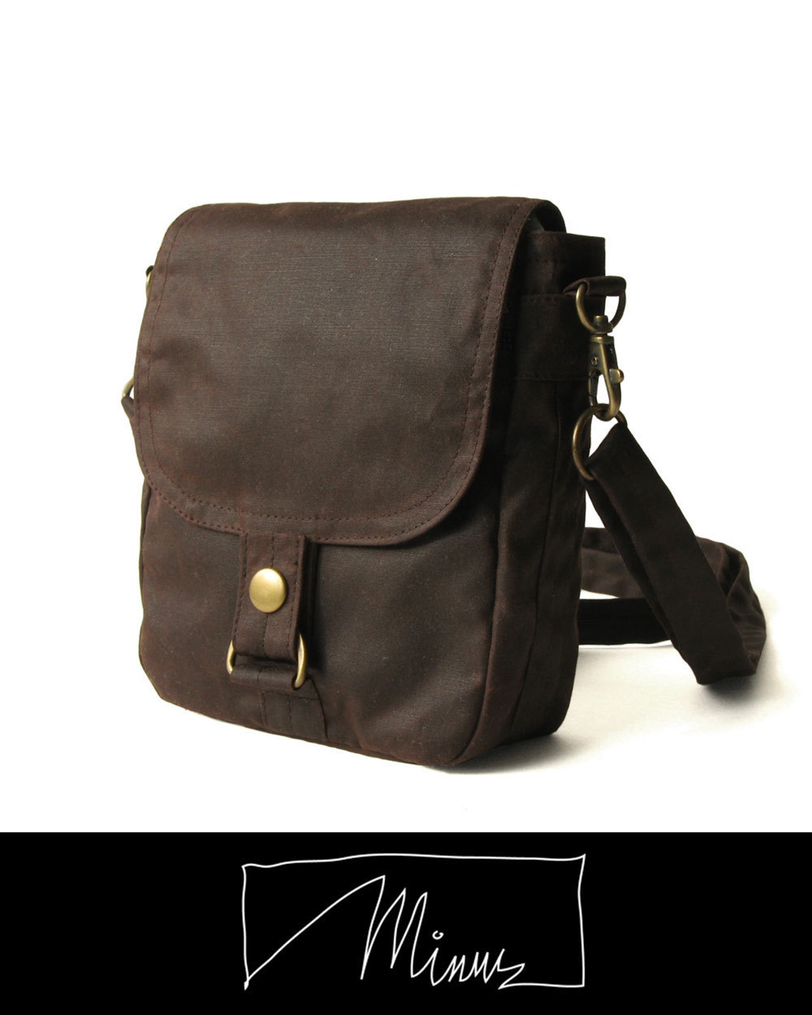 Waxed Canvas Hip Bag Waxed Canvas Bag Vegan Hip Pouch Waxed Etsy