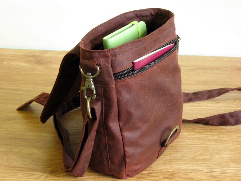 Waxed Canvas Pouch Waxed Canvas Hip Bag Waxed Canvas Bag Etsy