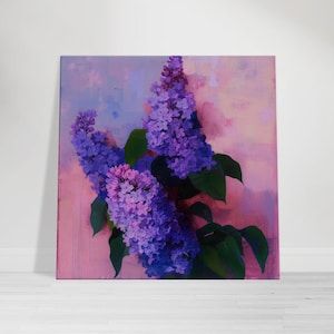 Lilac Blossoms Canvas Print: Soft Purple Floral Wall Art