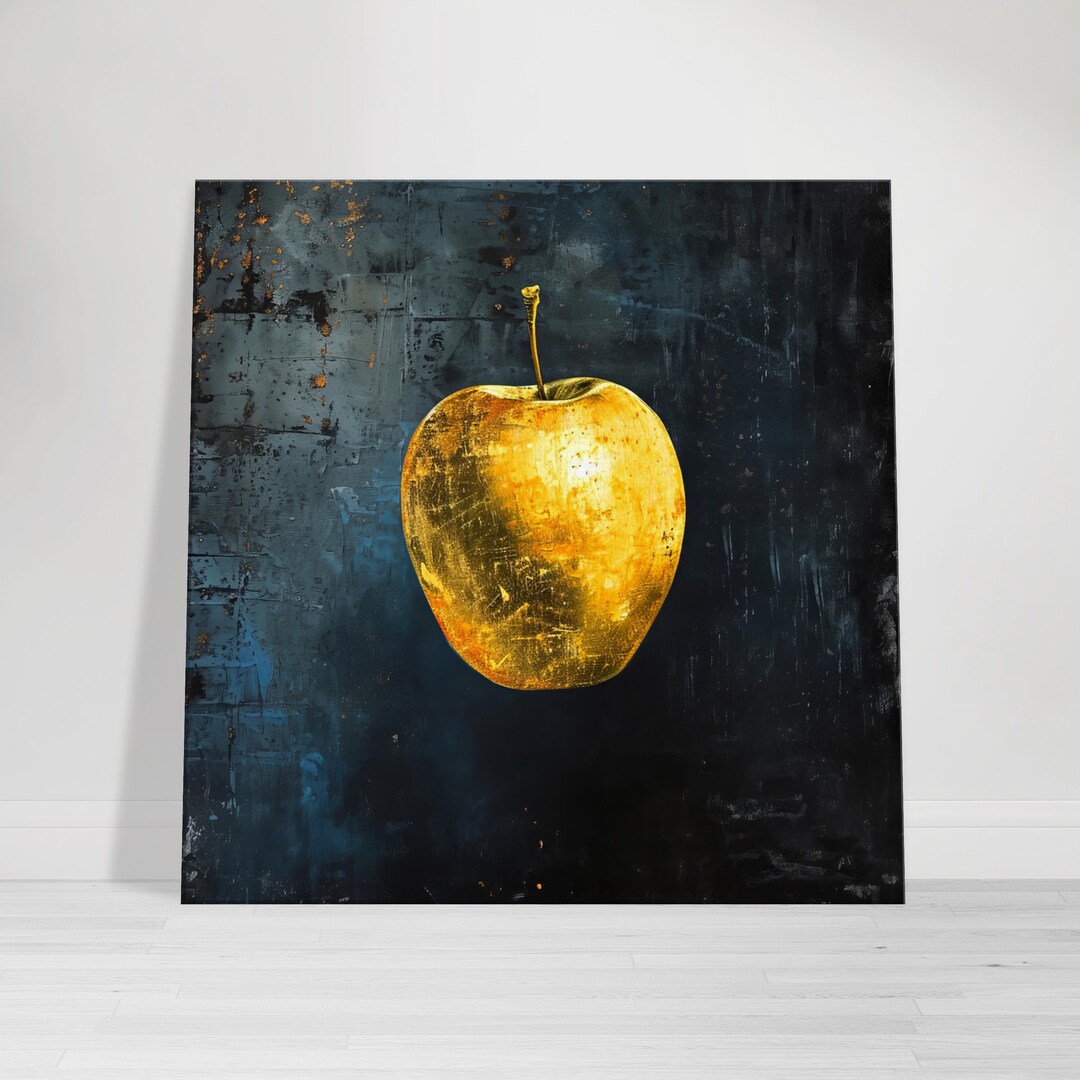 絵画　油絵　golden Apple Golden Apple – Leah Mariani Art