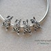 Rabbit Bunny Hare Floppy Ear Big Large Hole 4pc European Bead