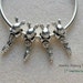 Rabbit with Dangling Carrot Easter Big Large Hole 4pc European Bead