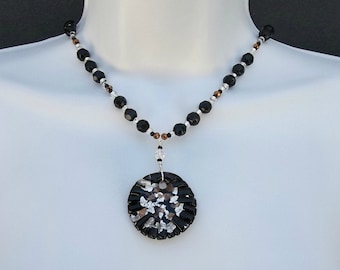 DIY Murano Style Glass Beaded Necklace Kit: Jewelry Making with Instructions