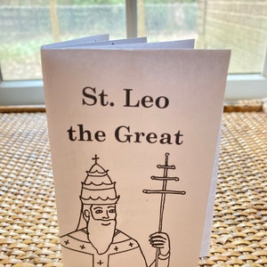 San Leone Magno - Lettura facile (Mini libro stampabile)