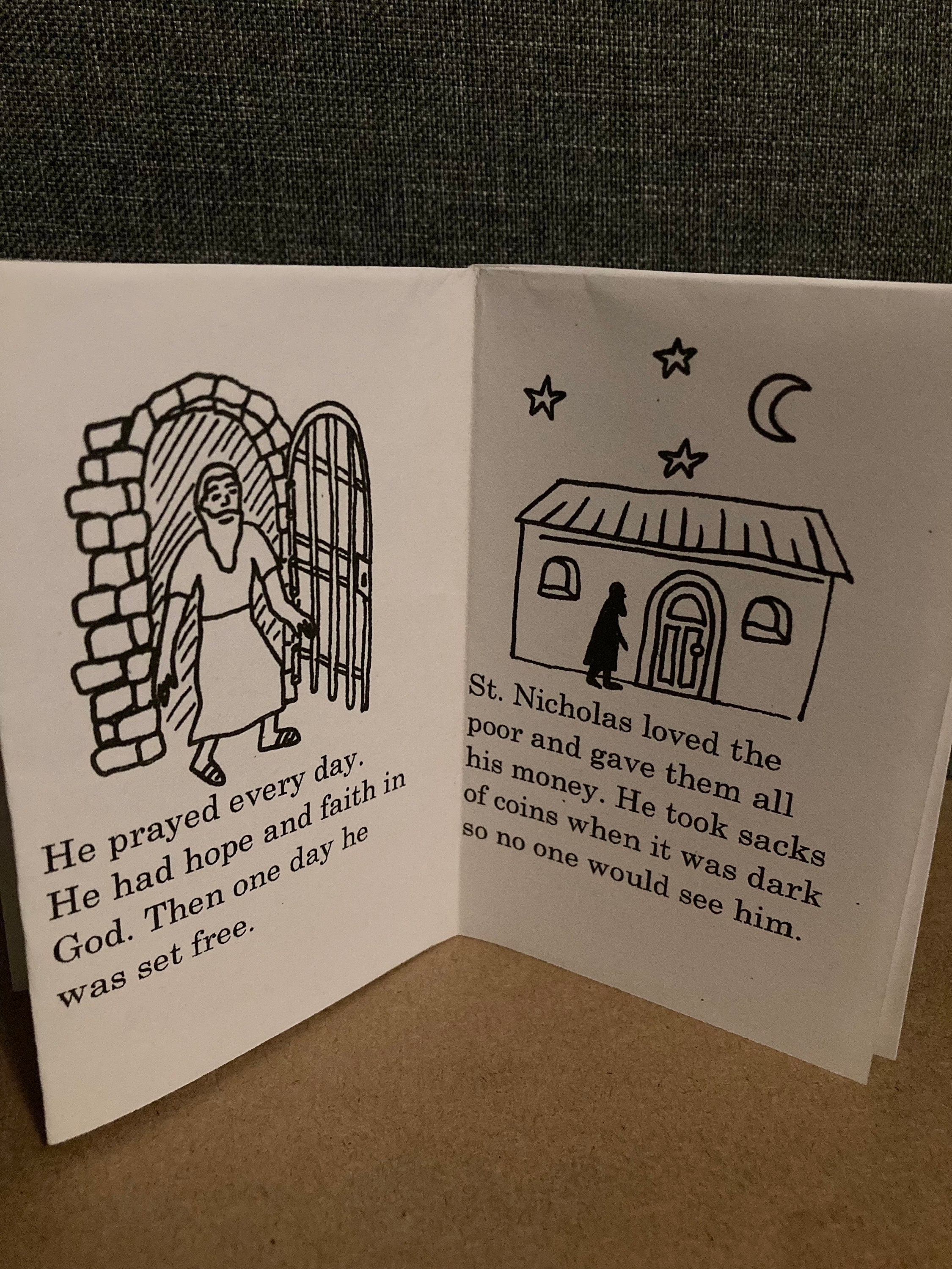 St. Nicholas- Easy Reader (printable Mini Book) - Etsy