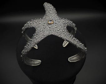 Star Fish Cuff Bracelet, 925 Sterling Silver Handmade Jewelry Accessories
