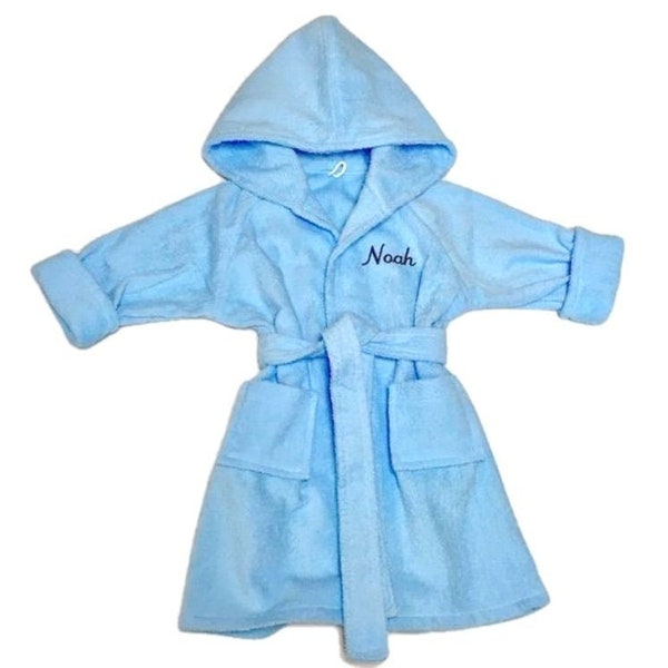 Personalized Handmade baby bathrobes.