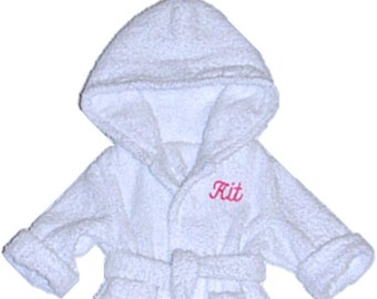 Personalized doll bathrobe (18" dolls)