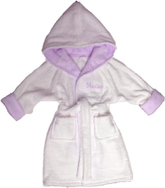 Handmade personalized toddler bathrobe Etsy