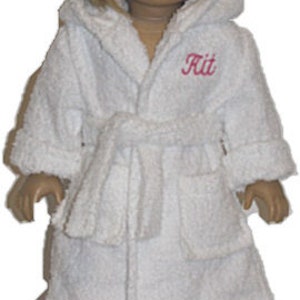 Handmade Personalized Child's/doll Bathrobe Set image 8