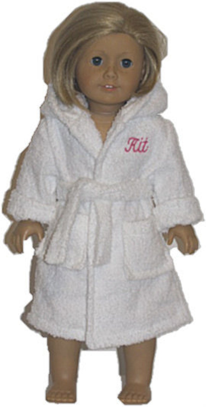 Handmade Personalized Child's/doll Bathrobe Set image 8