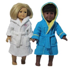 Handmade Personalized Child's/doll Bathrobe Set image 6