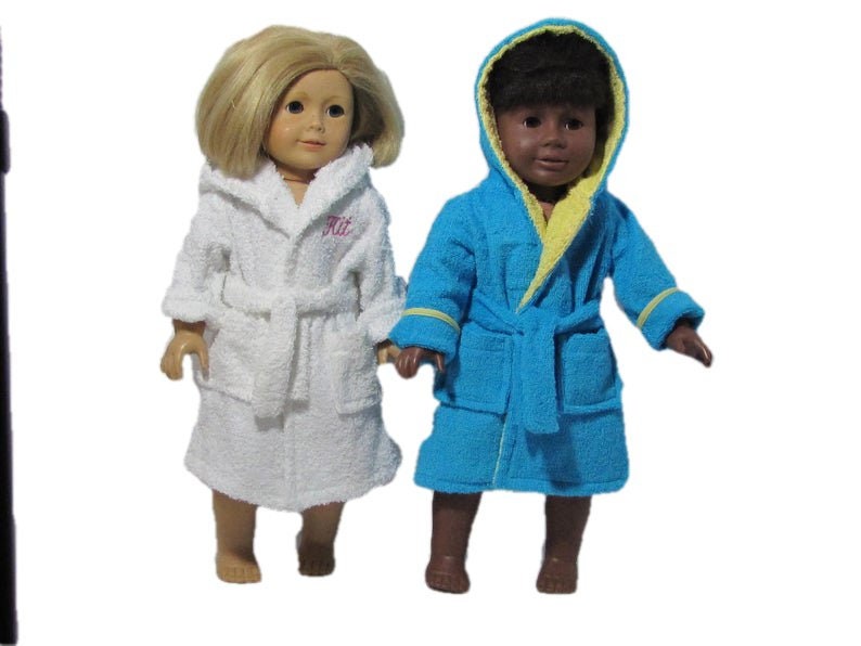 Handmade Personalized Child's/doll Bathrobe Set image 6