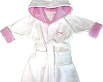 Handmade Personalized toddler bathrobes