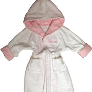 Handmade Personalized toddler bathrobes