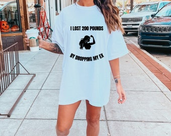 Breakup Weight Loss T-Shirt, Divorce Tee, Breakup Gift, Ex-Boyfriend, Single, Heartbreak Recovery, Sassy Statement, Self Love, Positive Vibe