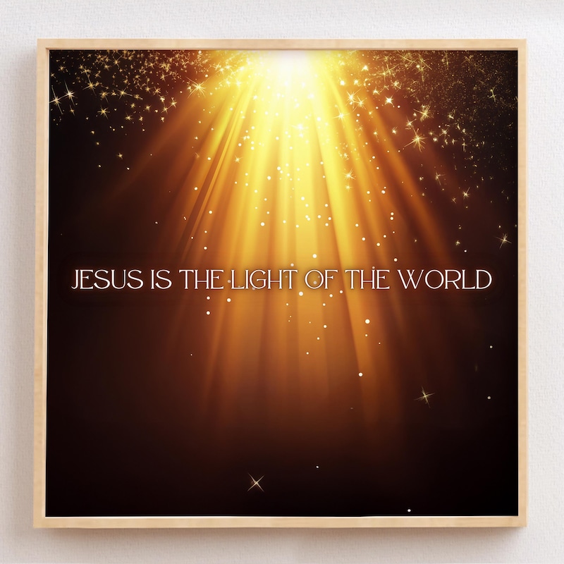 Jesus is the Light of the World Clipart - Etsy