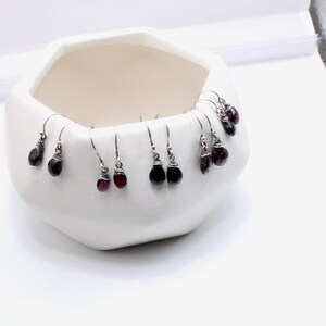 Garnet Facetted Drop Earrings image 6