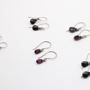 Garnet Facetted Drop Earrings image 3