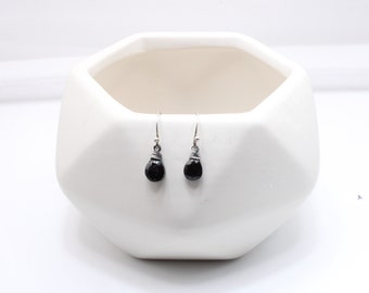 Garnet Facetted Drop Earrings