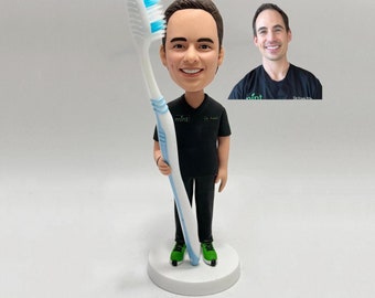 Benutzerdefinierte Zahnarzt Bobblehead Personalisierte Zahnarzt-Aktionsfiguren für Geschenke für Zahnarztpraxen und besondere Feste Weihnachtsgeschenke