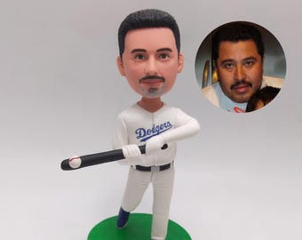 Custom Baseball Bobblehead - Personalized Athlete Gift, Unique Baseball Souvenir for Dad or Boss
