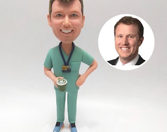 Custom Healthcare Bobblehead Personalized Medical Professional Figurine Occupational Therapist Doctor Graduation Keepsake for Him