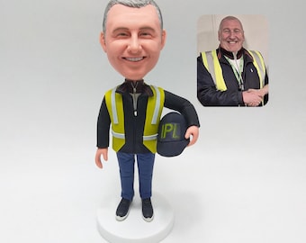 Custom Corporate Gift With Logo, Employee Appreciation Bobblehead, Safety Officer Award, Work Anniversary Gift, Company Branding Statue - Etsy UK