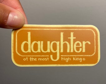 DAUGHTER Christian Sticker | Faith stickers | Water Bottle | Laptop | Bible Journal Decals | Scripture | Bible Verse | FREE SHIPPING