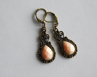Ohrringe Tropfen vintage bronze