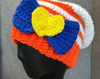 Slouchy Sailor Scout Crochet Beanie