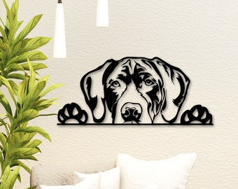 German Shorthaired Pointer Metal Sign, Dog Lover Gift, GSP Wall Art, Dog House Sign, Dog Memorial Plaque, Dog Mom/Dad Gift, Pet Loss Gift