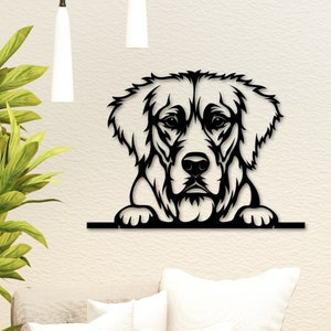 Golden Retriever Metal Sign, Dog Lover Gift, Golden Retriever Wall Art, Dog House Sign, Dog Memorial Plaque, Dog Mom/Dad Gift, Pet Loss Gift